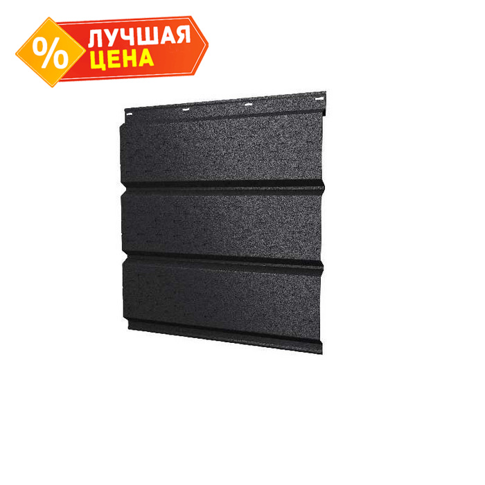 Софит металлический полная перфорация 0,45 Drap с пленкой RAL9005 черный