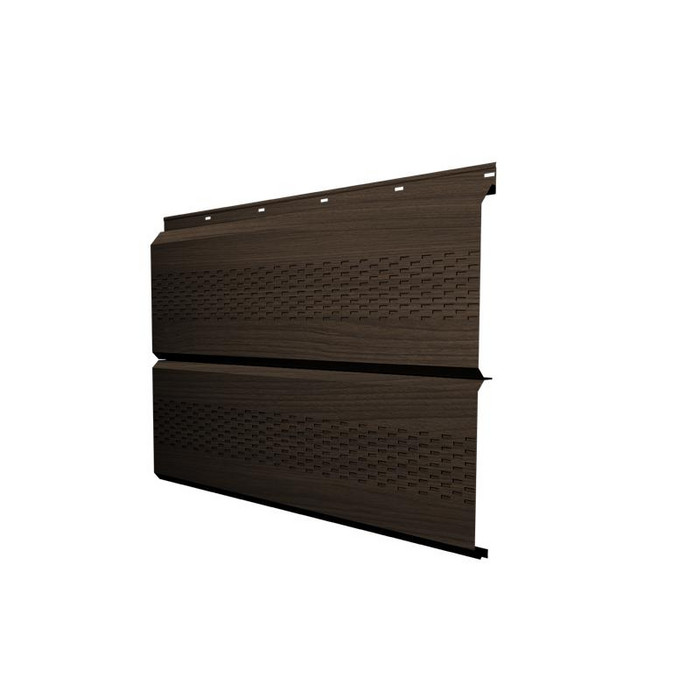 Софит ЭкоБрус с перфорацией 0,345 Grand Line 0,45 Print Elite Coffee Wood